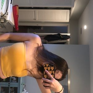 yellow tube top
